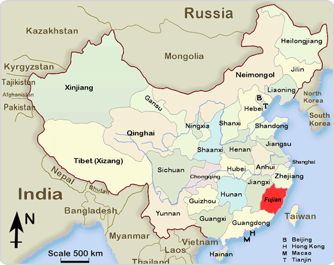 map of china